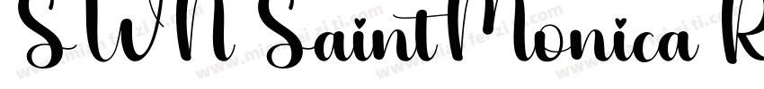 SWN SaintMonica Regular字体转换